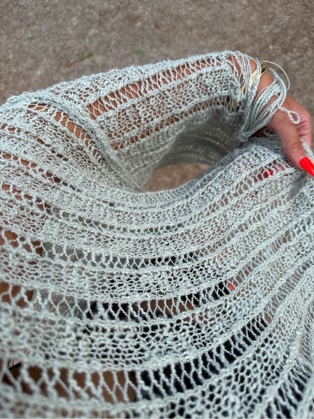 POL Over-sized loose knit sweater RUNS LARGE - Picture 4 of 7